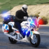 警察摩托车追逐