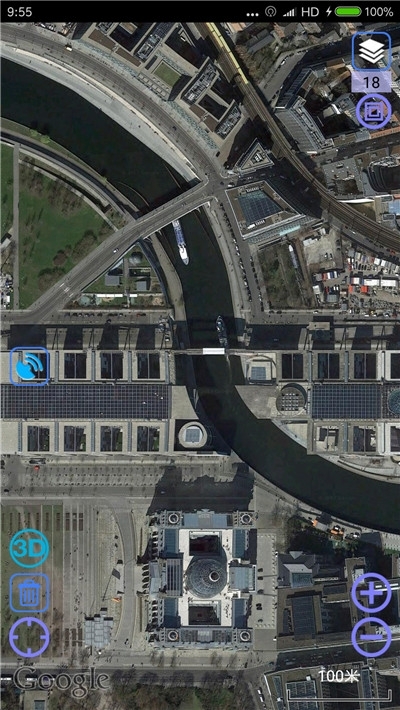 谷歌超清实时卫星地图