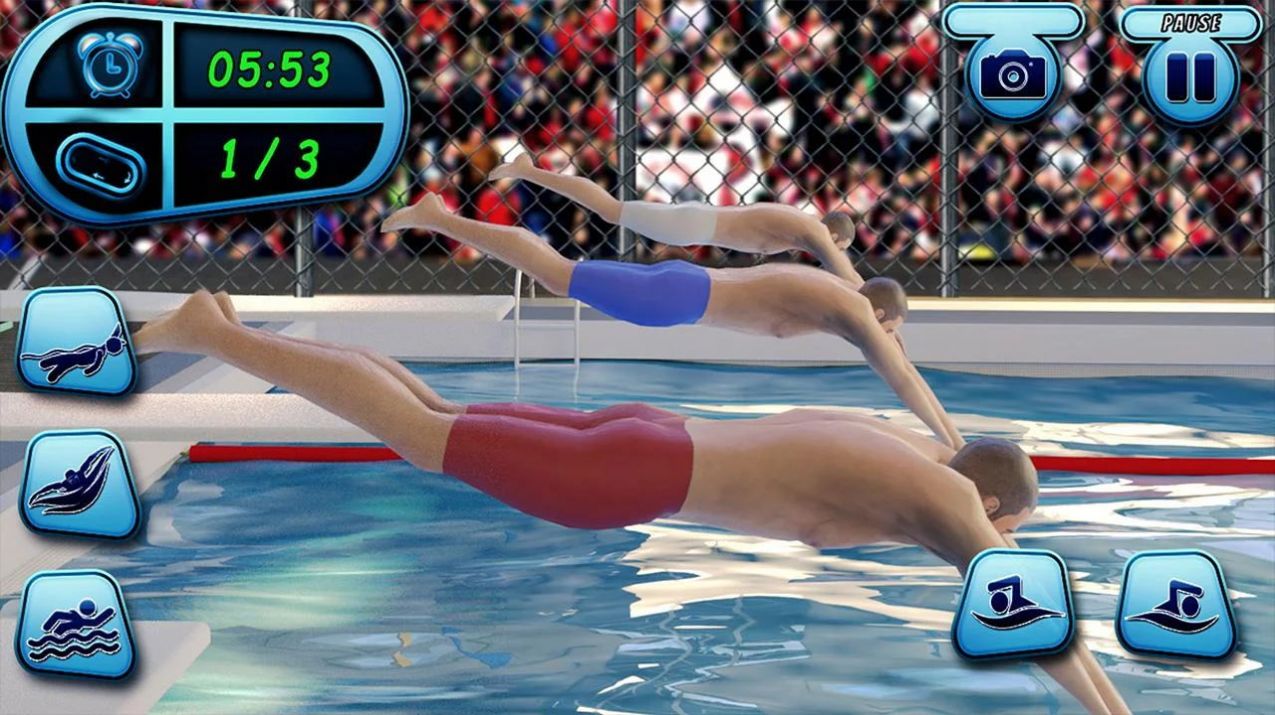 游泳比赛模拟器