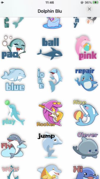 Dolphin Blu海豚贴纸-图1